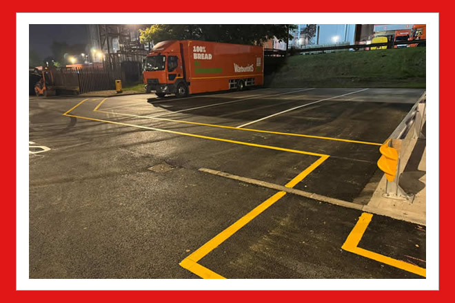 resurfacing road for warburtons
